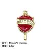 Medalla Logo Academia de Magia Aleación Goteo de Aceite DIY Accesorios de Joyería Aretes Colgante Joyería Colgante para el Cabello