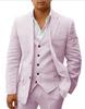 Traje de Impresión Digital de Dos Botones Traje de Tres Piezas Traje Personalizado Chaqueta Traje de Hombre
