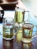 Vaso de vidrio templado al por mayor anticaída comercial para el hogar resistente al calor vaso de cerveza de gran capacidad vaso de burbujas agua potable 6