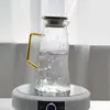 Chaleira de Água de Vidro de Alta Borossilicato de Grande Capacidade Padrão Casca de Árvore Vidro Tie Pot Bule de Chá de Frutas para Suco de Verão Doméstico Geleira