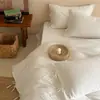 Algodão Jacquard Classe A Hotel Branco Puro Conjunto de Quatro Peças Capa de Edredom de Estudante Lençol de Cama Conjunto de Três Peças Lençol com Elástico Roupa de Cama para Todas as Estações
