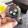 Relógio Masculino de Pulseira de Aço Cronógrafo Business Luxo Imitação Completa de Diamante Automático Mecânico Relógio de Negócios Relógio Masculino Dropshipping