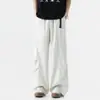 Pantalones Casuales para Hombre Personalizados/Verano, Delgados, de Secado Rápido, Pierna Recta, Holgados, Pantalones de Trabajo Adelgazantes, Pantalones Deportivos Juveniles, Blanco