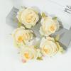 Cabezas de Flores de Rosa Hechas a Mano DIY de 7 cm, Flores de Rosa Simuladas, Decoración de Ramillete, Ramo, Decoración de Lugar de Boda