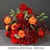 Arreglo Floral de Piso Rojo Boda Decoración con Flores Artificiales Escenario Pasillo Arreglo Floral Fondo Flores Colgantes Flores de Seda Flores Realistas Alta Simulación