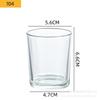Tarro de cristal transparente para velas, para dormitorio, romántico, para velas, color esmerilado, para aromaterapia, vacío, con tapa.