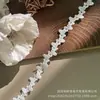 Em estoque Novo Lolita Bordado Solúvel Em Água Lace Leite Seda Único Lado Flor Onda Lace Lace Código De Barras