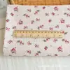 Tejido jacquard de algodón puro pequeño floral para ropa infantil, cortinas, faldas, manteles y materiales decorativos DIY
