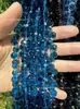 6mm 8mm Furo Transversal Cristal de Morango Cristal Multifacetado Contas Soltas DIY Pulseira Feita à Mão Acessórios de Joias para Pendurar no Carro Contas