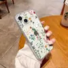 Funda de Teléfono Móvil de Verano para Apple 18Promax, Funda Delgada y Transparente para iPhone 17, Estilo Simple Flor Anti-Caída Cubierta Protectora