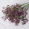 Simulação de gipsofila sensação borracha macia flor de gipsofila única flor de simulação decoração de casamento mão plástico flor artificial