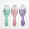 Pente para Cabelo com Gradiente Fosco Elástico, Vazado, Suave, Pegada Antiderrapante, Confortável para Uso Prolongado, Cuidado Suave com os Cabelos, Pente para Cabeleireiro Caseiro