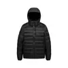 Chaqueta de plumón de ganso con capucha de lujo ligero para hombre, abrigo cálido de invierno grueso para exteriores, plegable, chaqueta de plumón unisex