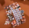 Pulsera de Arcilla Polimérica Apilable de Halloween Amazon Más Vendida Pulsera de Cuentas 2026 Pulsera de Nuevo Estilo Joyería de Mano Divertida y Peculiar