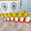 Balde engrosado para alimentar pollos de ladrillo balde alimentador para pollos patos gansos bebedero para pollos fuente para beber pollos balde de alimentación automática