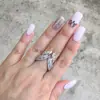 Conjunto de Pulsera y Anillo con Alas Incrustadas de Diamantes de Aleación Transfronterizo Europeo y Americano para Mujer Venta al por Mayor Accesorios de Joyería de Alta Gama Personalizados para Mujer