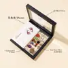 Caixa de Conjunto de Chaveiros de Cristal Natural Transfronteiriço 12 Constelações Pedra de Desmagnetização de Cristal dos 7 Chakras Decoração Pendente para Bolsa DIY