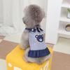 Ropa para Perro Primavera Tirante Delgado Falda de Mezclilla Tracción Verano Ropa para Mascota 24 Falda de Tracción de Oso Vaquero