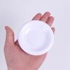 Plato Grande de Fuego Sagrado Artificial de 8 cm Plato Blanco Disco Platillo Modelo DIY Casa de Muñecas Escena Supermercado Adornos Decorativos