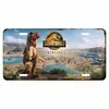 Placa decorativa de metal estaño personalizada creativa serie Jurassic en stock directo de fábrica Amazon AliExpress