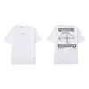 Camiseta Pesada Stone 260g com Estampa de Bússola com Logo, Caimento Solto, Estilo Tendência para Casal, Manga Curta, Unissex