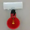 Atacado do Fabricante Exportação Tipo Automático Bebedouro para Frangos, Pombos, Codornas Bebedouro Vermelho, Bebedouro para Frangos