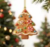 Novo produto transfronteiriço: Enfeites criativos de árvore de Natal para carro, decorações de Natal em acrílico, decoração festiva para casa