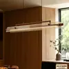 Luminária de restaurante estilo vintage, novo luxo com toque de designer de alta qualidade, pendente longo linear para sala de chá, mesa de jantar e balcão de bar, feito de ferro