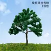 Alambre verde albaricoquero árbol de paisaje árbol artesanal accesorios planta de simulación árbol falso maqueta de mesa de arena árbol pequeño venta al por mayor