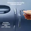 Protector de Borde de Puerta de Coche Invisible, Tira de Goma Anticolisión de 7 mm de Espesor para Puerta y Espejo, Protector de Parachoques Anti-Rayaduras para Coche