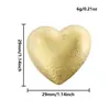 Acero Inoxidable 304 Moderno Sencillo Colgante de Corazón Accesorios con Forma de Corazón Colgante con Textura de Corazón de Durazno Collar Chapado en Oro de 18K