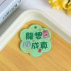 Llavero con colgante de pórtico Yuyue, acrílico, texto de doble cara, hecho a mano, accesorios de joyería DIY.