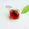 Anillo de Vidrio Colorido Retro Europeo y Americano Ai Yu Banda de Anillo Ajustable Transfronterizo Transmisión en Vivo Venta Caliente Venta al por Mayor S5021511