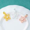Nuevo Colgante de Flor Pequeña Chapado en Plata de Ley S925 Estilo Ins para Pulsera de Cristal DIY, Pulsera, Collar, Cadena para Clavícula