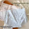 Pantaletas Florales Estampadas Completamente Nuevas Antibacterianas de 10A para Niñas con Refuerzo Extendido de Algodón Puro, Cómodas, Amigables con la Piel, Transpirables para Jóvenes