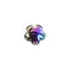 Cuentas de núcleo negro de fantasía bañadas en color UV en cuentas de mariposa, corazón de melocotón en cuentas, accesorios de joyería acrílicos, bricolaje, hecho a mano.