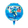 Sonic el Erizo Globo Carat Forma de Sonic Boy Dibujo Animado Arreglo para Fiesta de Cumpleaños Infantil Globo Venta al por Mayor