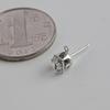 Brincos brilhantes strass com pendurado diamante diy garra de zircão com anel de orelha pino chapeado KC Ouro Branco k jóias acessórios atacado