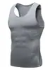 Chaleco de Entrenamiento Ajustado para Hombre de Verano Pro Fitness Deportes Running Baloncesto Alta Elasticidad Secado Rápido Delgado Transpirable Chaleco