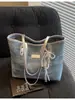 2025 Nova Moda Verão Estilo Coreano Bolsa de Mão Grande Capacidade Bolsa Tote de Ombro Feminina Bolsa para Trabalho e Dia a Dia