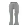 Calça Flare Hot Girl Sexy de Cintura Alta, Calça Cropped, Novo Estilo de Verão, Shorts Esportivos Casuais Elásticos para Corrida e Fitness