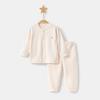 Conjunto de Ropa Interior para Bebé Primavera y Otoño Ropa para Recién Nacidos Unisex Delgado Algodón Puro Dividido Abertura en la Entrepierna Capa Base Ropa y Pantalones de Otoño para Bebé