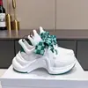 Chegada Nova 2025 Sapatos Torre Versátil Estrela Igual Arqueado Sola Grossa Ins Moderno Cadarço Tênis Casual Feminino