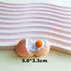Brinquedo de Comida Artificial Grande Loja de Conveniência Ovo Pochê Série de Ovos Acessórios de Resina Capa de Celular DIY Adesivo de Geladeira