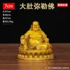 Direto da Fábrica Cadeira Dragão Sentado Totalmente em Cobre Figurine de Buda Maitreya Buda Risonho Artesanato Presente para Inauguração Decoração de Escritório