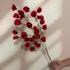 Fruta de linterna colgante artificial lujosa y de alta gama, perfecta para arreglos de escaparates, arreglos florales y ramos de frutas de linterna artificiales