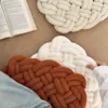 Decoración Moderna Minimalista para Sala de Estar de Casa Cojín Cuadrado para Sofá Cojín de Mesita de Noche Cojín Tejido a Mano de Terciopelo Teddy