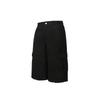OUSWE Estilo Americano Marca Trendy Holgados Retro Pantalones Cortos Ropa de Trabajo Negro Pantalones de 7/8 Pantalones de Hombre Pantalones Capri de Verano RK204