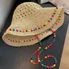 Viaje de verano playa playa esencial sombrero protector solar sombrero de sombra sombrero para el sol encaje calado sombrero de paja francés