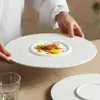 Platos Creativos de Fábrica Plato de Cena para Comida Occidental Plato de Sopa Vajilla de Hotel Plato para Filete Cerámica Platos de Concepto Artístico Platos para el Hogar